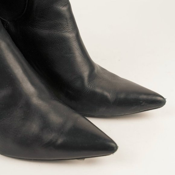 Anine Bing Stevie Tallboy Black Elastic-Gusset Boots - Picture 6 of 6